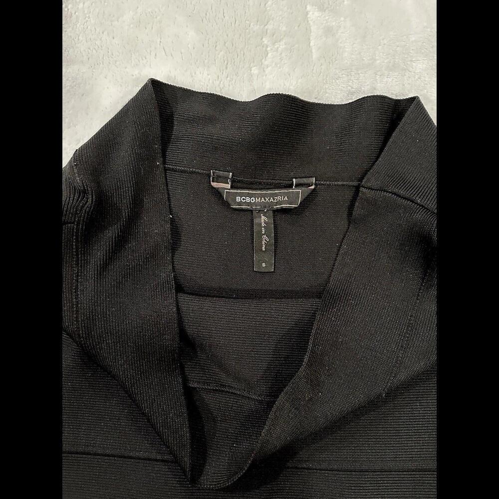 BCBGMAXAZRIA Black Simone Alexa Bandage Mini Skirt Small Y2K Bodycon - Picture 12 of 12